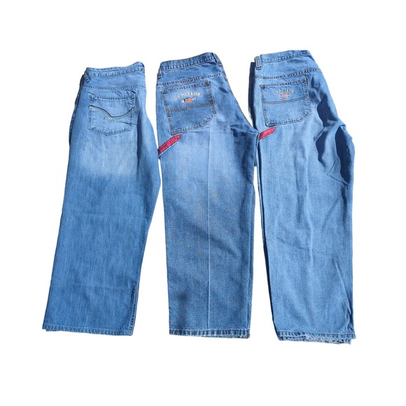 2 Vintage U.S Polo Assn Jeans size 40 1 vintage Marc ecko jeans size 40